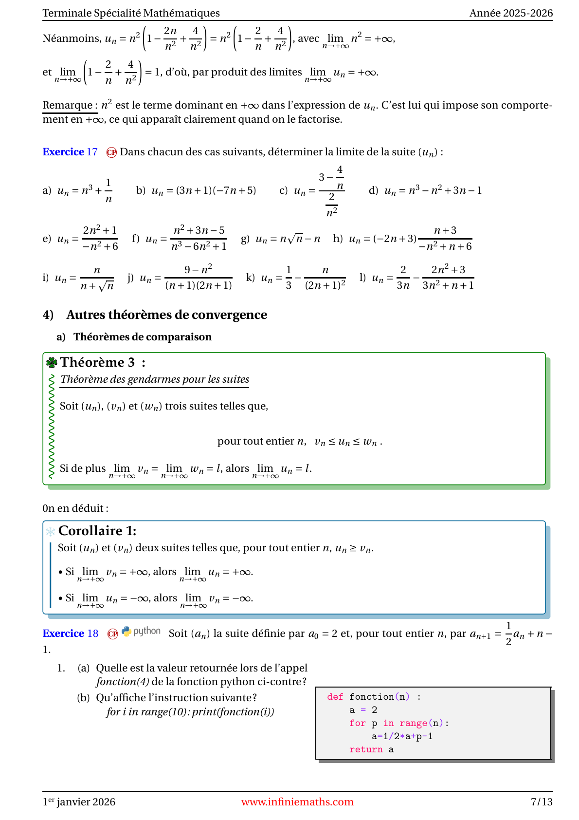 Cours
Terminale Chapitre 1 page 7